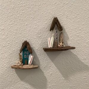 Driftwood Art, Driftwood Beach Houses, Driftwood Beach Art, Coastal Decor